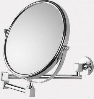 Зеркало косметическое 3-х кратное увелич., настенное, d20см, h32см, выдвижное, (цв.хром), Andrea ZZ