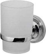 Стаканчик стеклянный настенный, хром, Bourgeois XX