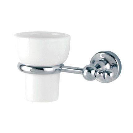 Стакан настенный (держатель цв.хром, керамика), Serena ZZ