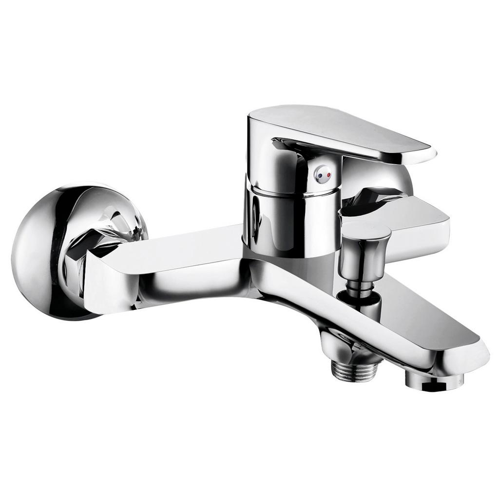 Смеситель для ванны/душа, короткий излив, с установочным комплектом БЕЗ аксессуаров, хром XX