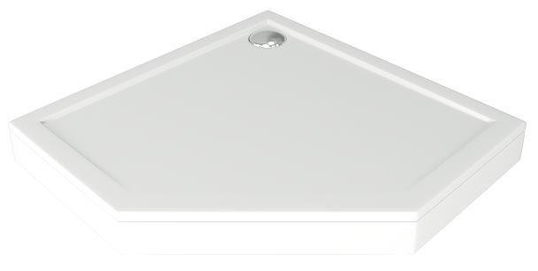 Поддон "Пента" 90*90, плоский, литьевой мрамор, без сифона ZZ