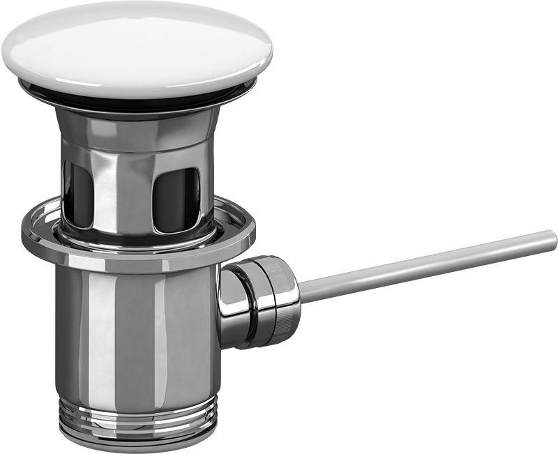 Донный клапан (запираемый, с рычагом) для раковины, с керамической крышкой, (цв. R2 Star white ceramicplus), V&B ZZ