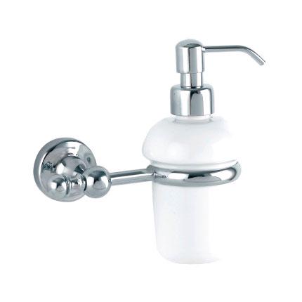 Дозатор настенный (держатель цв.хром, керамика), Serena ZZ