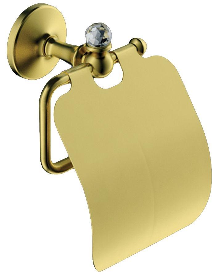 Держатель для т/б с крышкой (цв. золото), Antic Cristal ZZ