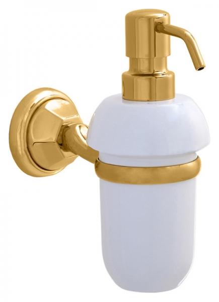 Дозатор настенный (держатель цв.золото, керамика), Catarina ZZ