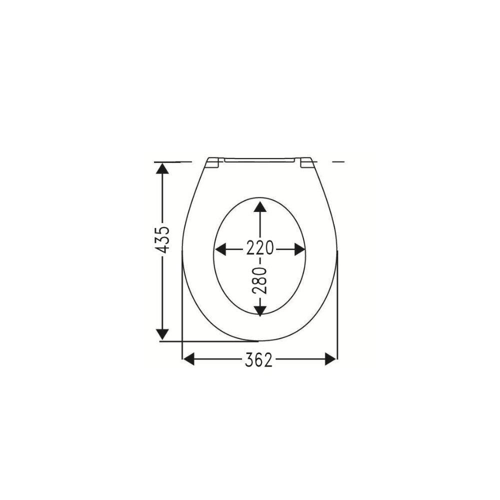 Сиденье для унитаза, (цв. 01 белый), O.Novo ZZ