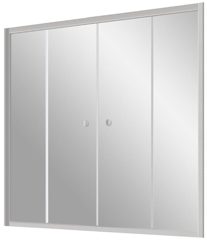 Шторка на ванну Z2V NOVO, 160x140 см, раздвижная, профиль матовый хром, стекло сатин, БЕЗ ПОКРЫТИЯ ZZ