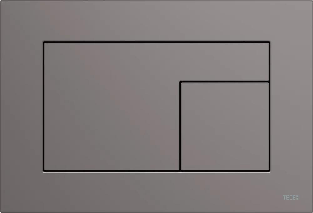Панель смыва с двумя клавишами, для застеного модуля д/унитаза, (цв.антрацит), Grigio Londra TECEvelvet ZZ