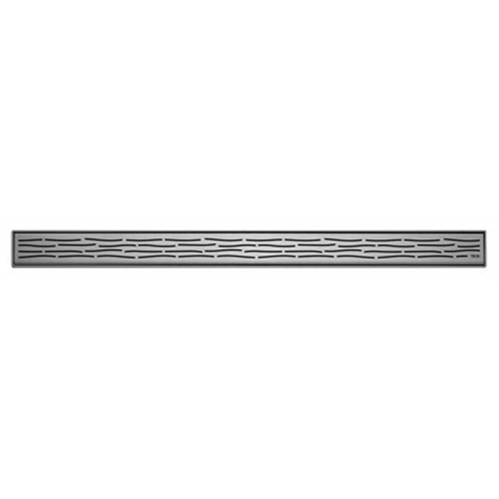 Решётка декоративная для дренажного канала 900 мм, полированная нерж. сталь, Organic ZZ