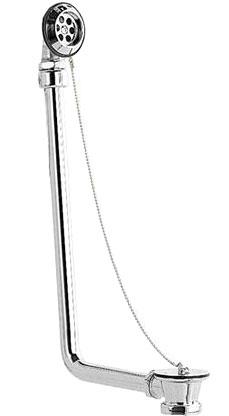 Слив-перелив для ваны с коленом и цепочкой (хром), Villeroy & Boch ZZ