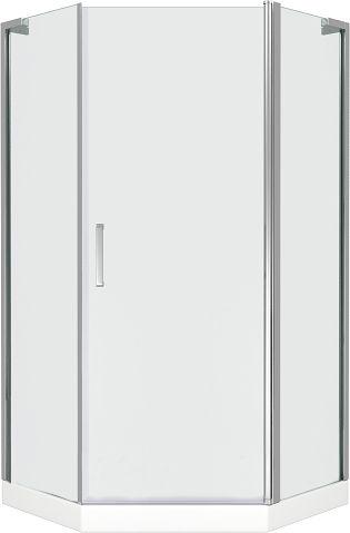 Душевое ограждение Пандора  PNT 90*90, стекло прозрач., БЕЗ поддона, профиль хром XX