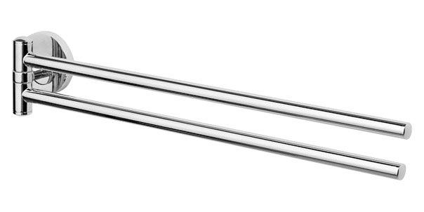 Полотенцедержатель двойной поворотный 38 см, хром, Bliss ХХ