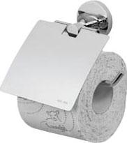 Держатель для туалетной бумаги с крышкой, настенный, хром, Bliss XX