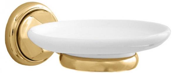 Мыльница настенная (держатель цв.золото, керамика), Catarina ZZ