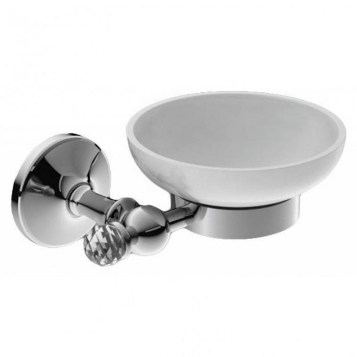 Мыльница настенная (цв. хром / керамика), Antic Cristal ZZ