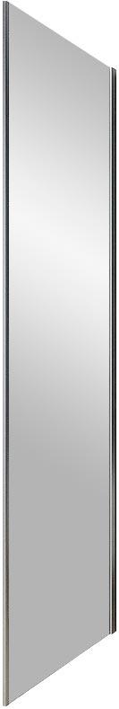 Неподвижная створка PPS 90, профиль сатин, стекло прозрачное ZZ