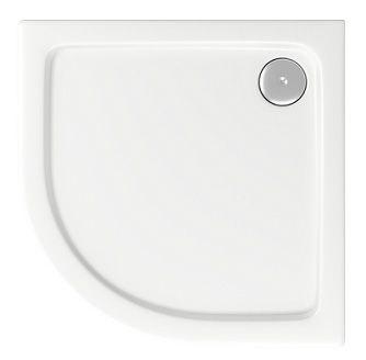 Поддон акриловый "Раунд R90", 900х900 мм, полукруглый, БЕЗ сифона XX