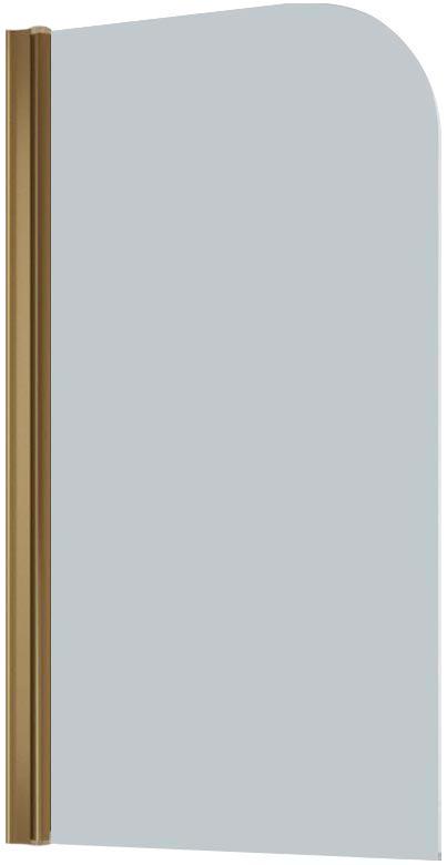 Шторка на ванну 75*140 см, профиль бронза, стекло прозрачное ZZ