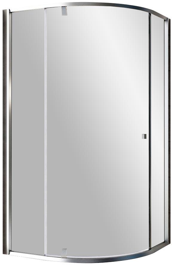 Душевой уголок PSKK3-100 профиль-белый, стекло - прозрачное, без поддона ZZ