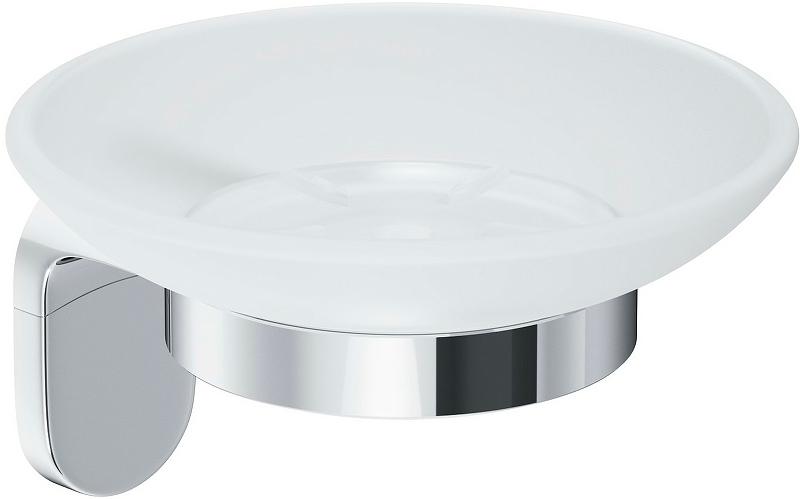 Мыльница стеклянная настенная, хром, Joy XX