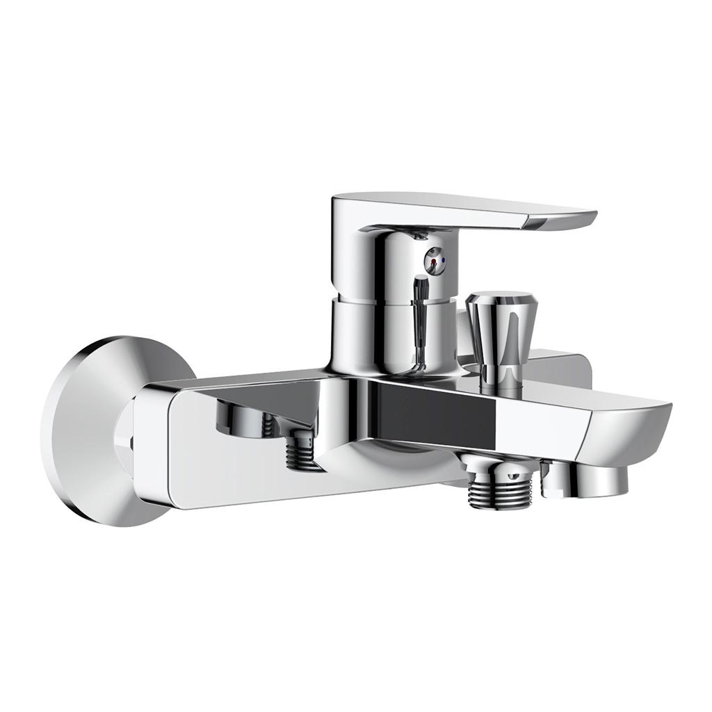 Смеситель для ванны/душа, короткий излив, с установочным комплектом БЕЗ аксессуаров, хром XX