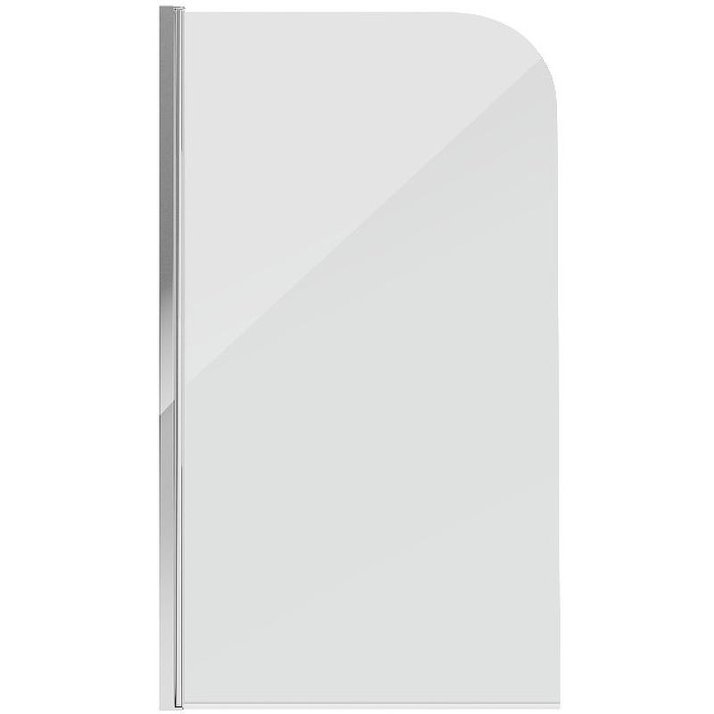 Шторка на борт ванны, распашная Grossman GR-100, профиль хром, стекло прозрачное, ZZ