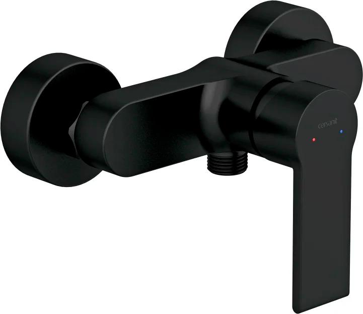 Смеситель для душа Cersanit Brasko Black 63109, эксцентрики в комплекте, цв. черный матовый ZZ