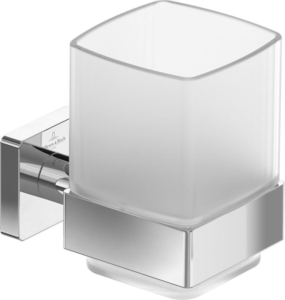 Стакан настенный, (цв.хром/матовое стекло), Elements – Striking ZZ