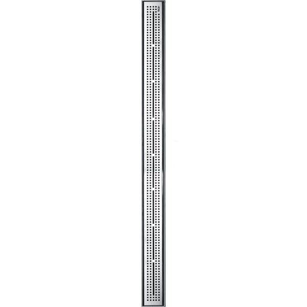 Решётка декоративная для дренажного канала 1500 мм, полированная нерж. сталь, Quadratum ZZ