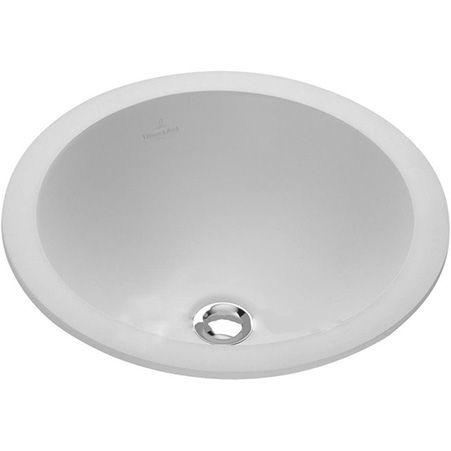 Раковина встраиваемая в столешницу, круглая 34см, с переливом, без отв.д/смесит. (цв. 01 white) Loop & Friends ZZ