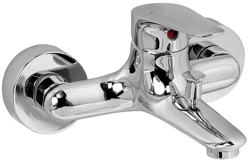 Смеситель для ванны/душа, короткий излив, без акссесуаров, цв.хром