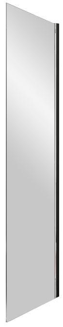 Неподвижная стенка SMPS-100 L (левая),  стекло - Прозрачное, профиль - хром, с установочным комплектом ZZ