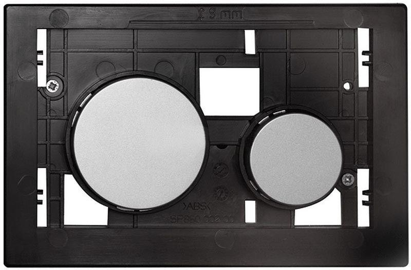 Клавиши двойного смыва, для застенного модуля д/унит., БЕЗ ЛИЦЕВОЙ ПАНЕЛИ арт.92406хх, (клавиши цв. хром матовый), TECEloop ZZ