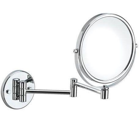 Зеркало косметическое, настенное, выдвижное 8-35хd23см, 3-х кратное увеличение, (цв.хром), Windsor ZZ