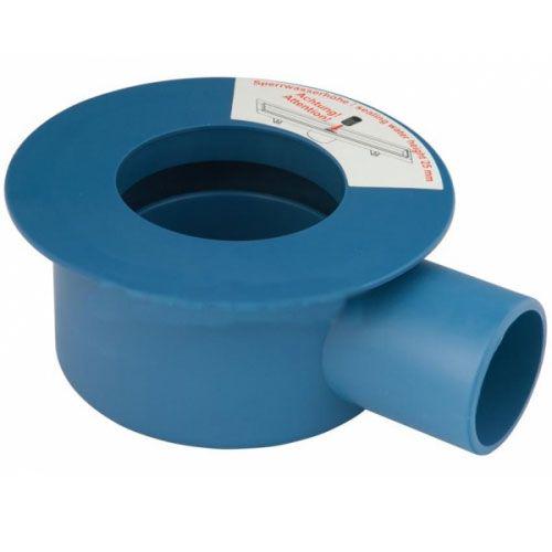 Сифон для дренажного канала, выход вбок DN 75 мм, 1,2л/с, общая h с дренаж. каналом и решёткой 148мм, Tece