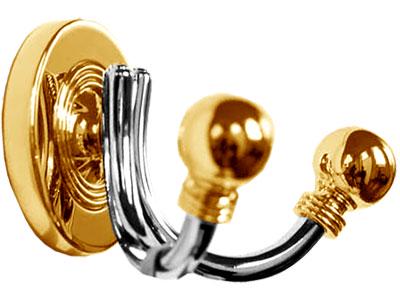 Крючок двойной (хром/золото) Dina ZZ