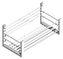 Полочка (решетка) для душа 25х12хh11см, (цв. хром) Easy Living ZZ