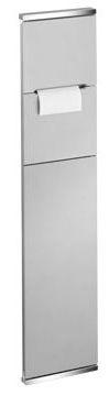 Туал.модуль 176х142,5хh775мм для встр.монтажа (ерш,держ.туал.бумаги, отсек для зап.рулона) петли справа,цв.сереб.алюм.RAL9006, Plan Integral ZZ