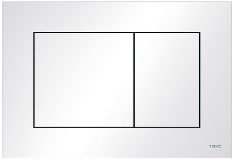 Панель смыва с двумя клавишами, (пластик цв. белый глянц., антибактериальное покрытие), TECEnow ZZ
