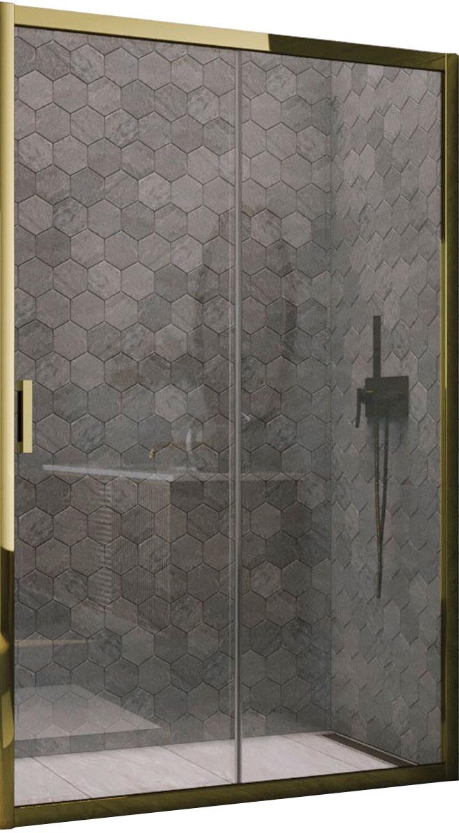 Душевое ограждение ZP+ZPV TUR NOVO 120x150, h200 см, профиль бронза, стекло графит (серое) 6 мм,схема 1090 ZZ