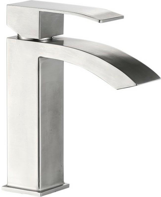 Смеситель для раковины HB10815, высота излива 12 см, без д/к , цв. сталь, ZZ