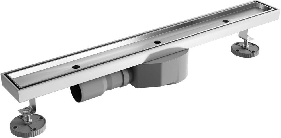 Дренажный канал 1200мм, готов к-т, сифон d50мм, затвор сухой/гидро., накладка для плитки, (цв.хром), RGW SDR-08 ZZ