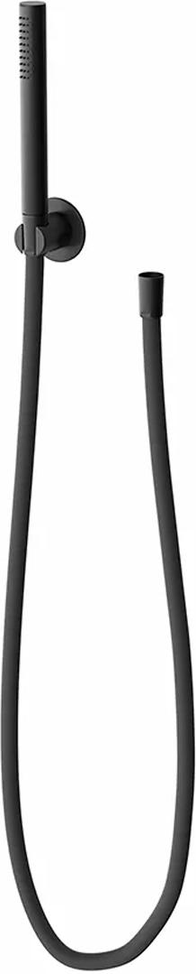 Ручной душ OLE с держателем для лейки и шлангом, без выхода для подачи воды, матовый черный ZZ