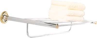 Полка 58хh9х29см, металлическая для полотенец (хром/золото) Windsor ZZ