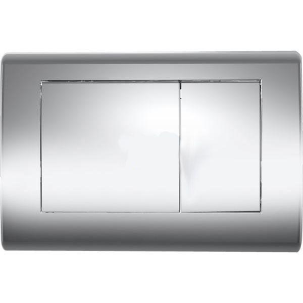 Панель смыва с двумя клавишами, для застенного модуля д/унит., д/горизонт/вертик. установки, (металл, цв. хром глянцевый), TECEplanus ZZ