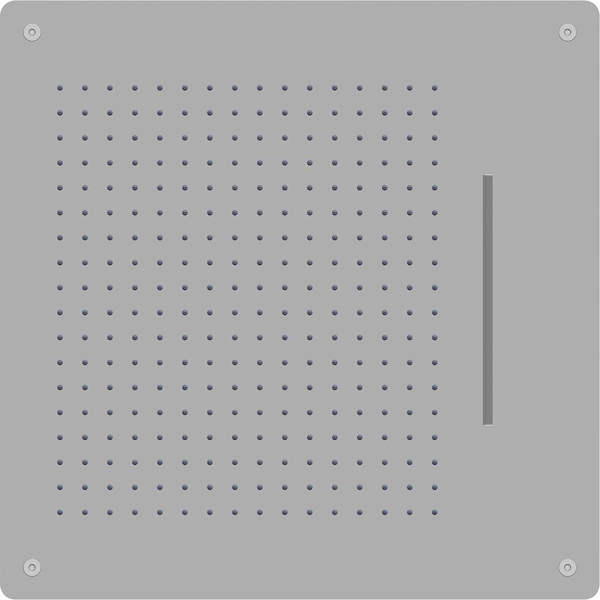 Душ верхний 600х600x72мм, потолочный, два режима дождь и водопад, (нерж.сталь), Shower Panels ZZ