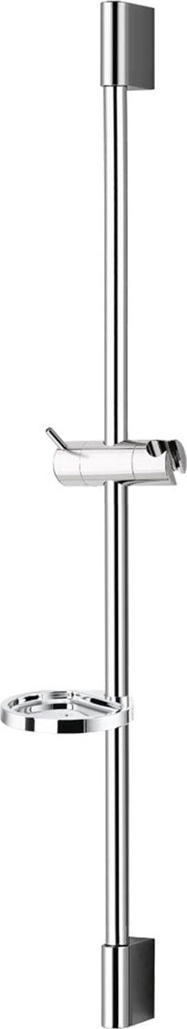 Душевая штанга 60 см, поворотный держатель, мыльница, цв. хром, ZZ