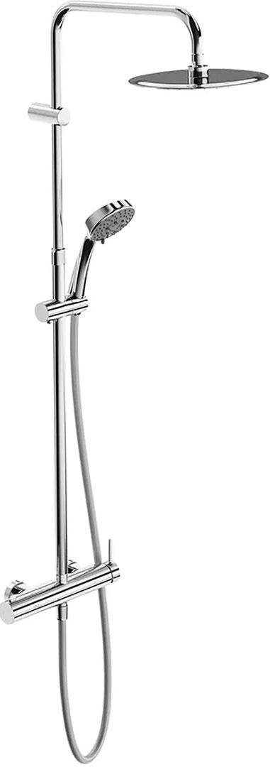Душевая колонна NOTA на 2 потока с механическим смесителем с  ручным душем на 5 режимов, хром ZZ
