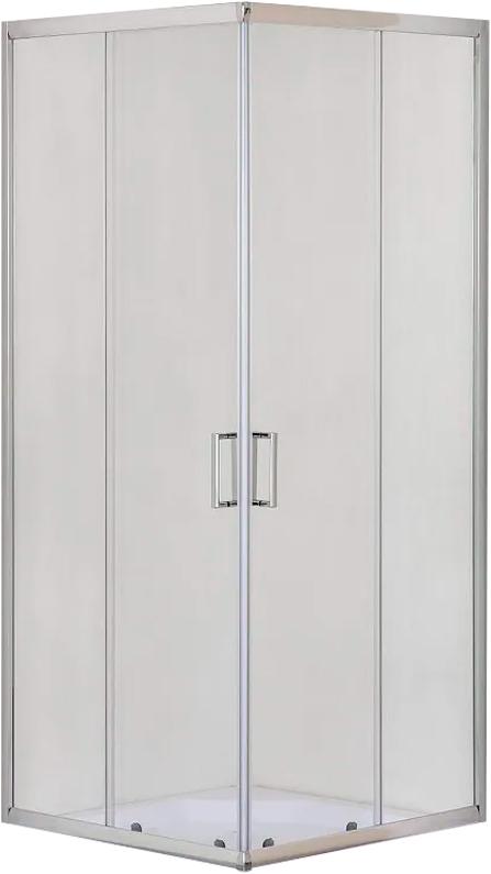 Душевое ограждение квадрат SE-900S 90х90х185 см, стекло 4 мм, прозр., профиль-хром ZZ