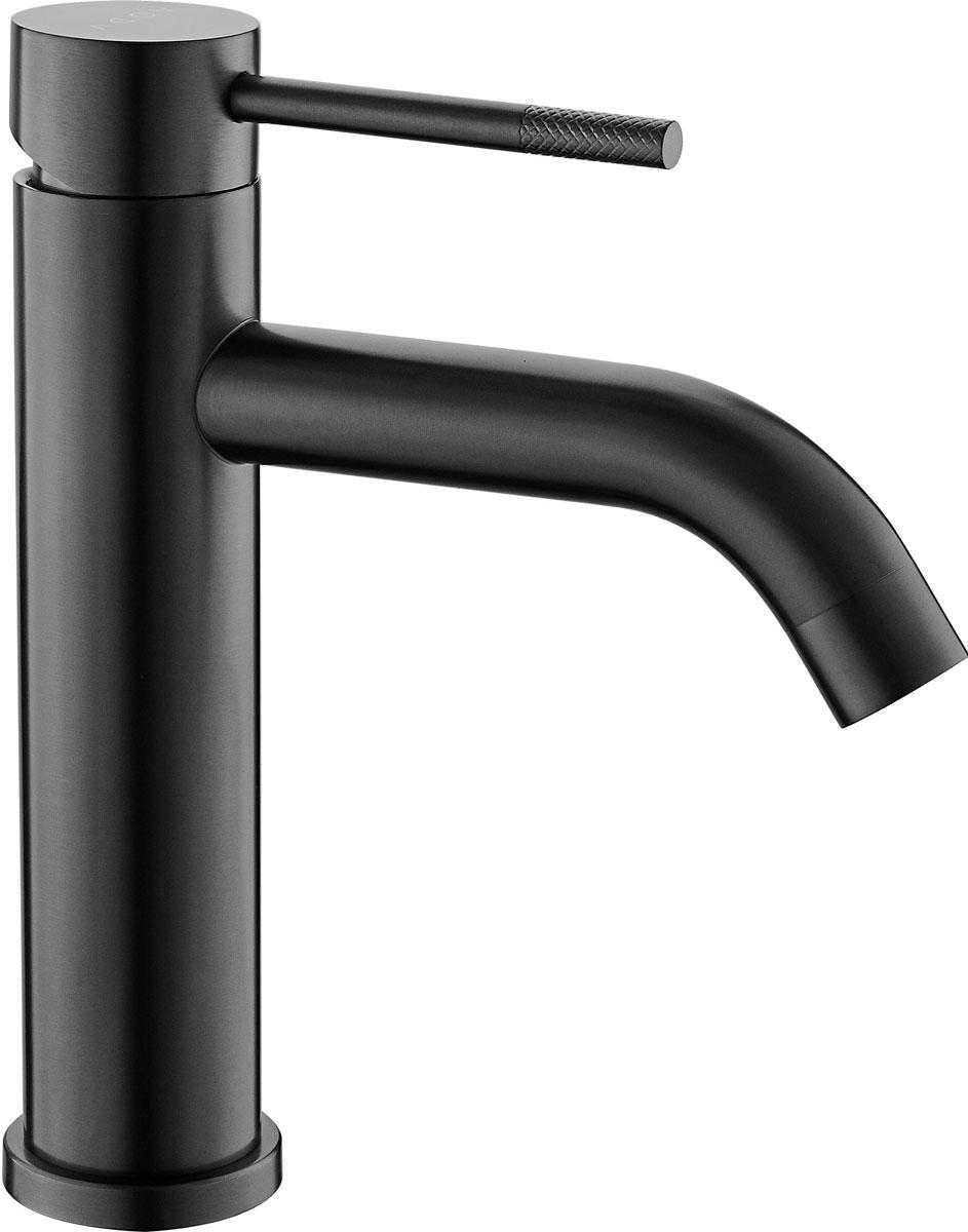 Смеситель для раковины, без донного клапана, цв.темно-серый ZZ